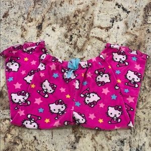 Hello Kitty girls flannel pajamas bottoms